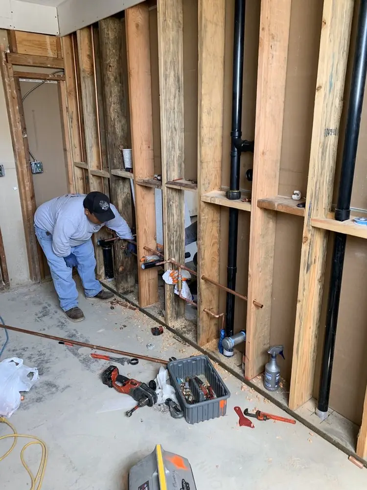 Commercial rough-in plumbing for Water Heater Replacement in Williston